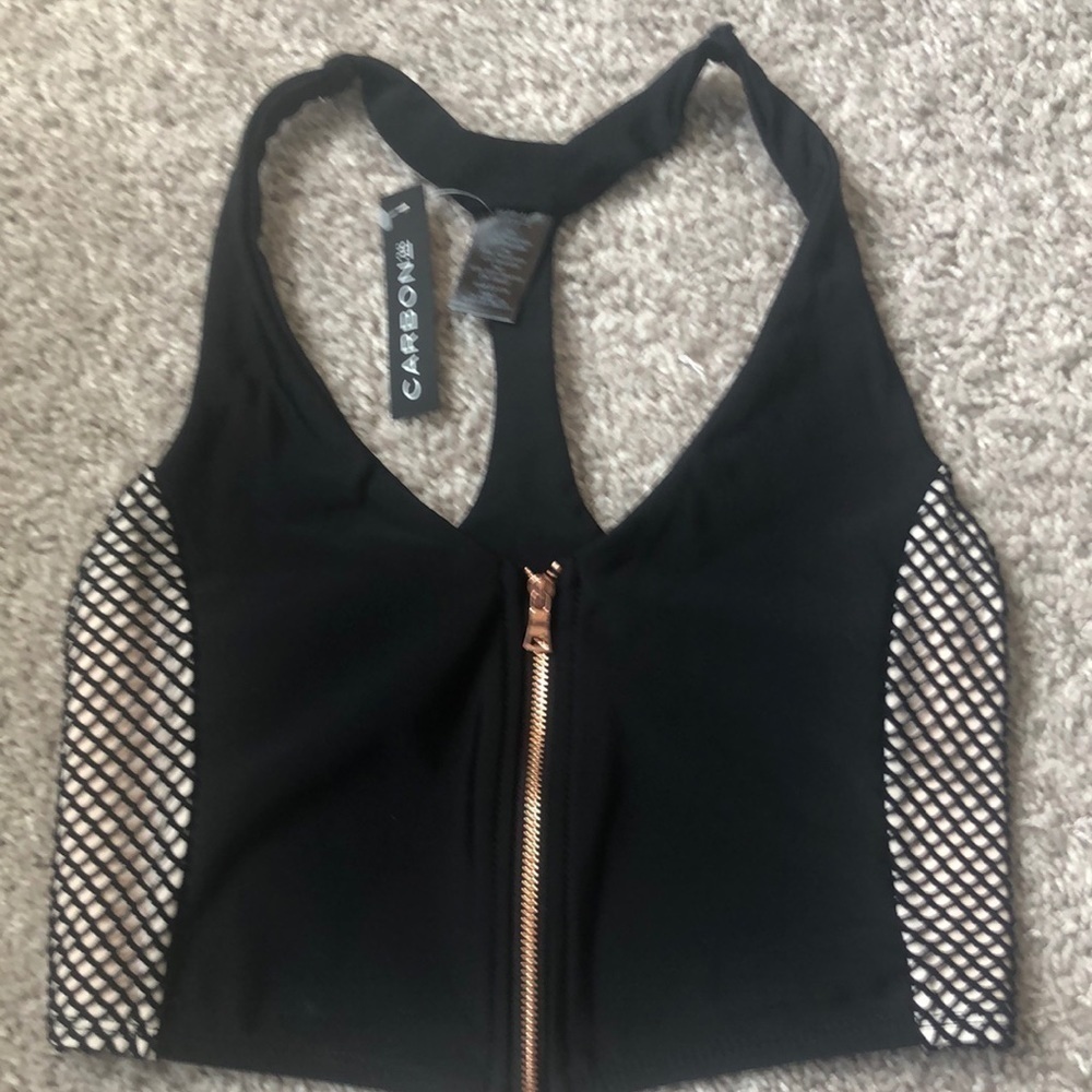 Blue Life | Fishnet Workout Top